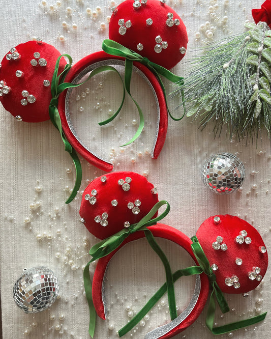 Holiday Cheer Wrapped In Bows Ears