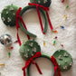 Wrapped In Bows Rhinestone Holiday Ears